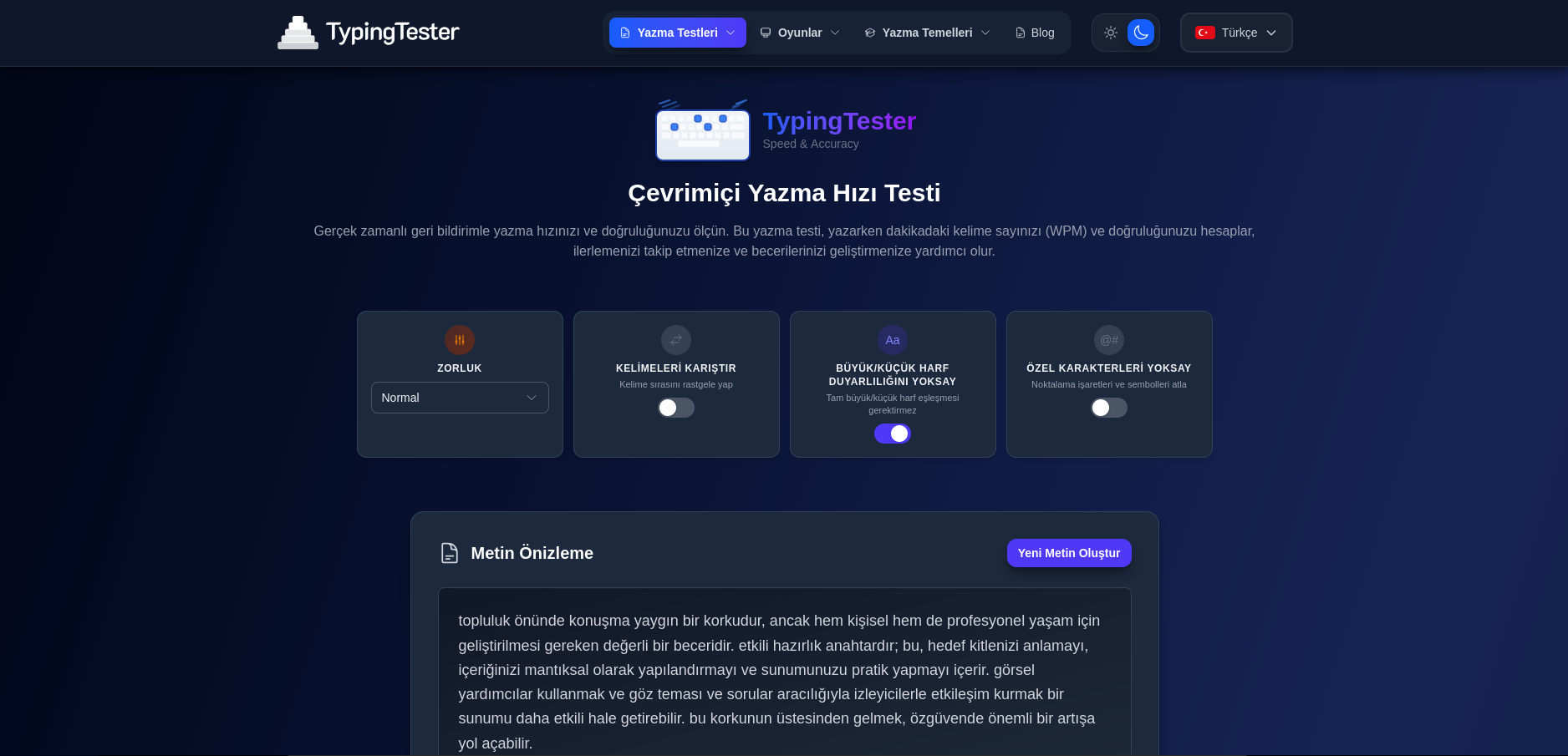 TypingTester Screenshoot